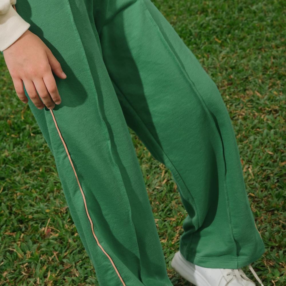 Adelyn Pull-Up Pants with Buttons & Side Panel