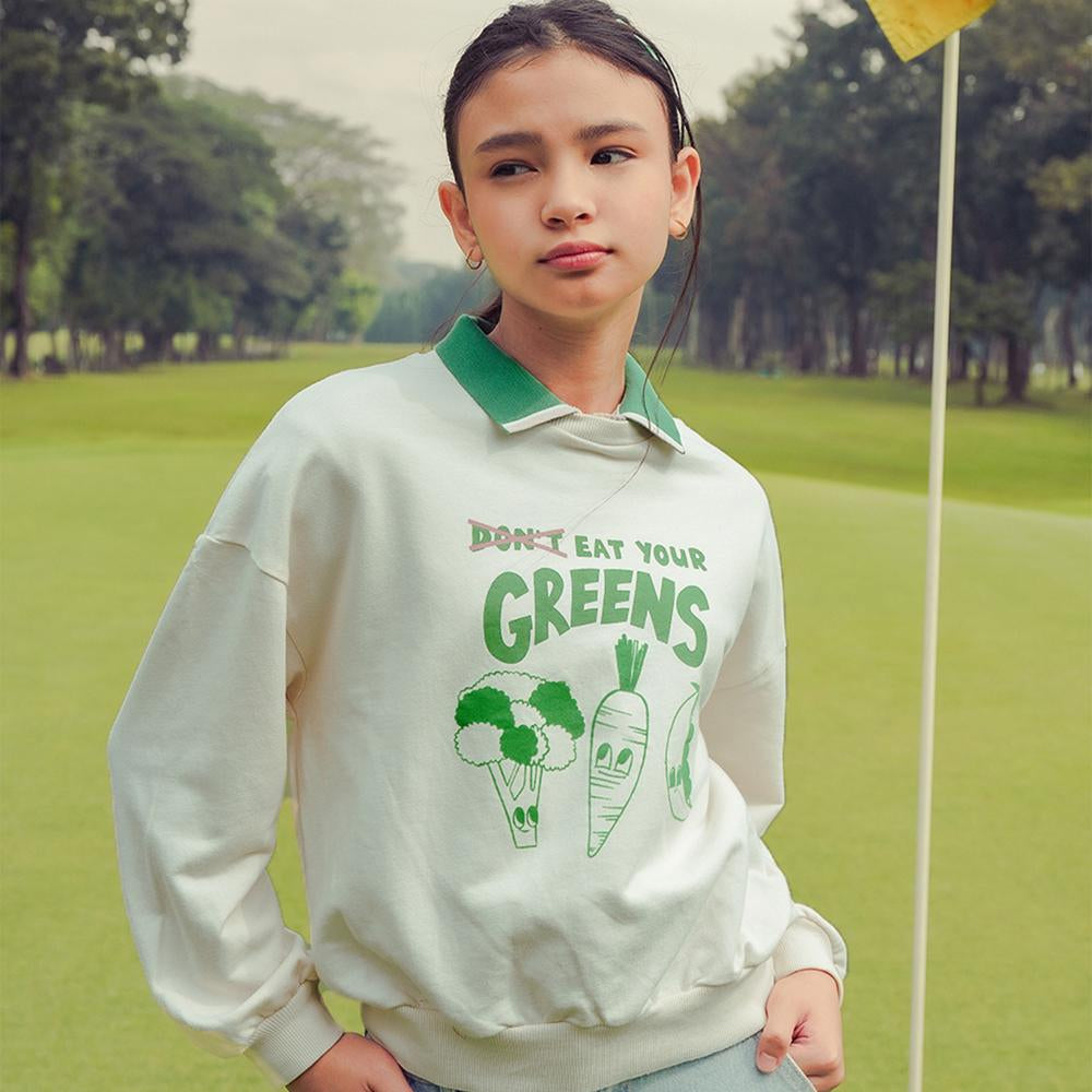 Serena Printed Terry Pullover