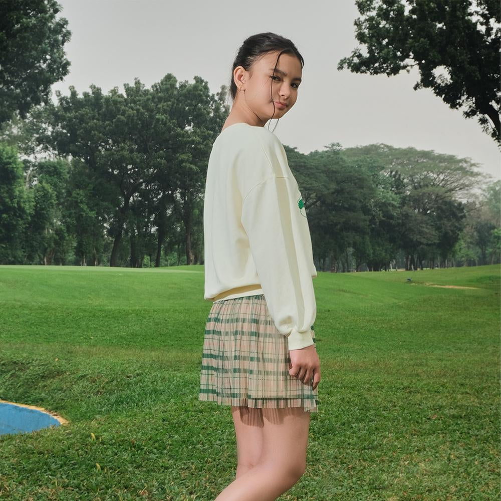 Serena Printed Terry Pullover