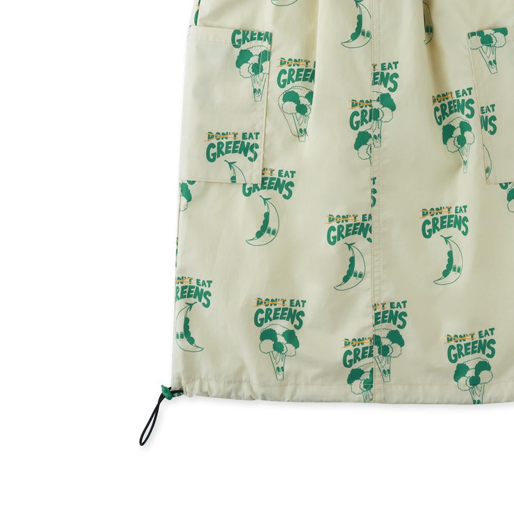 Printed Pull-up Cargo Skirt