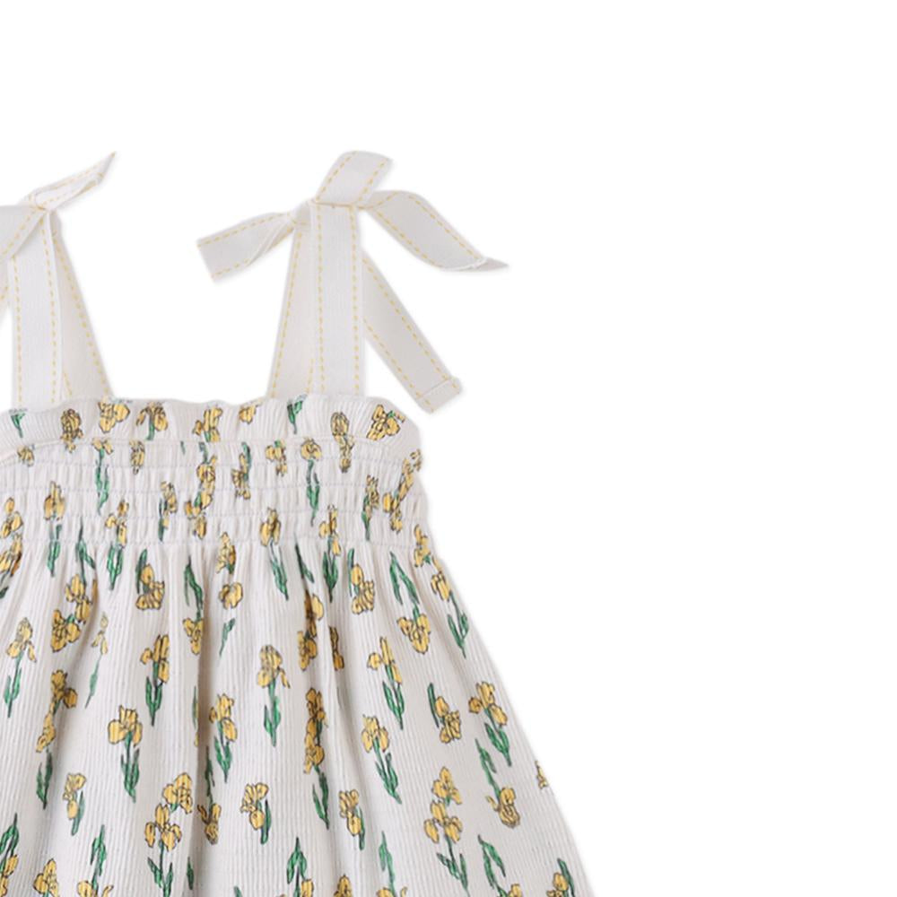 Baby Suzie Jersey Dress with Smocking & Bows