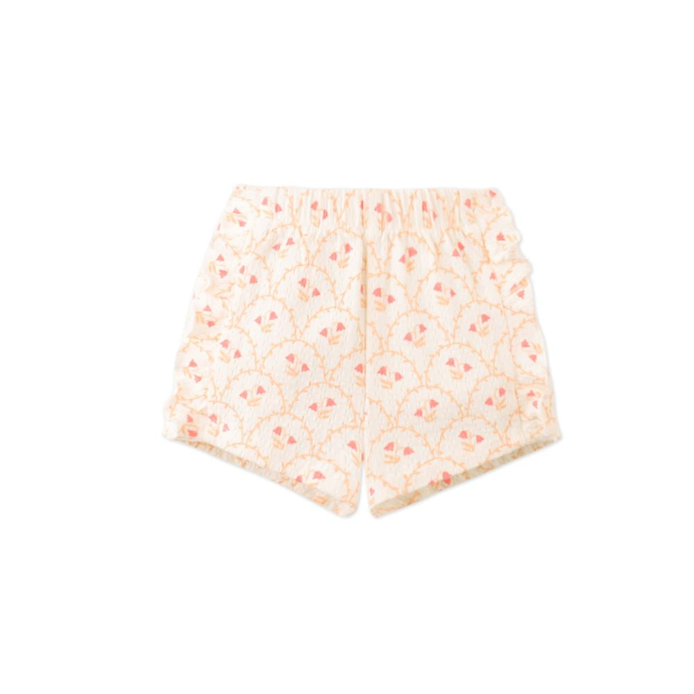 Baby Erica Ruffled Top & Printed Shorts Set