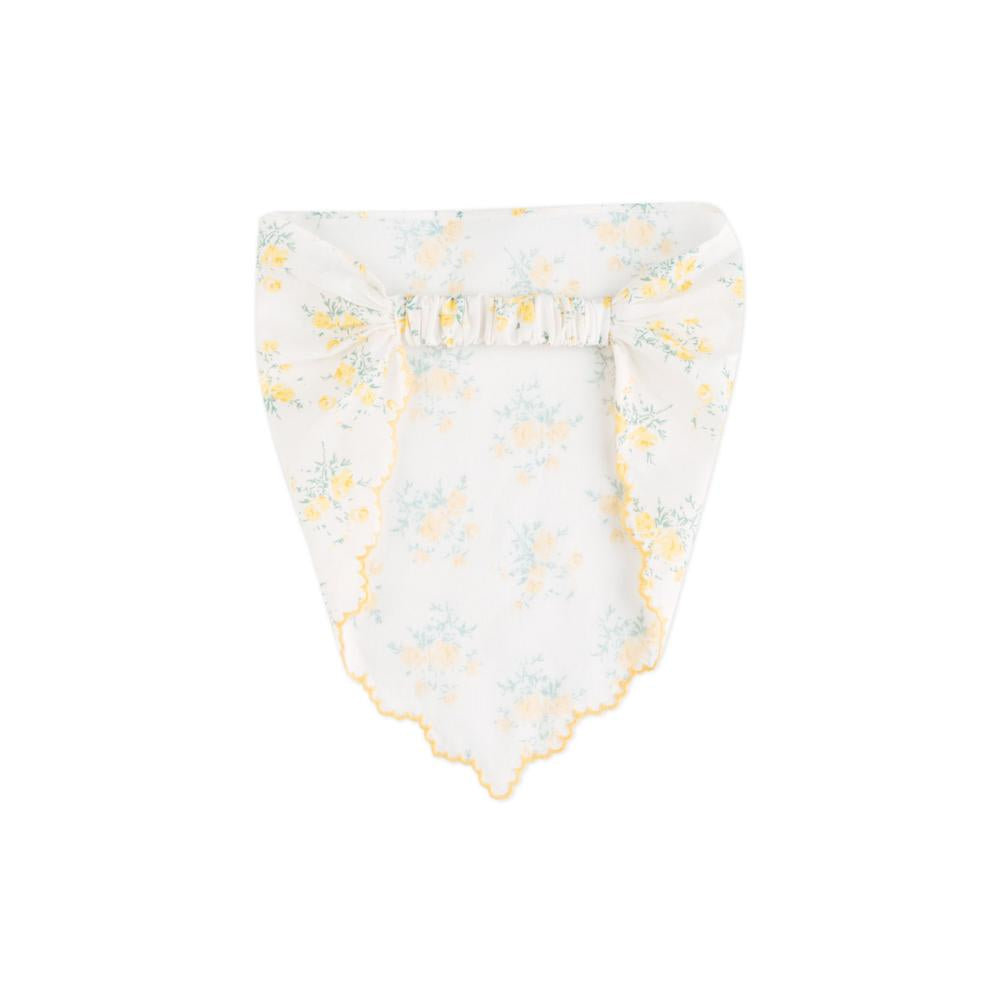 Avalon Printed Turban With Scallop Embroidery