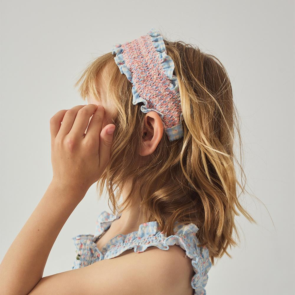 Lory Headband With Contrast Smocking