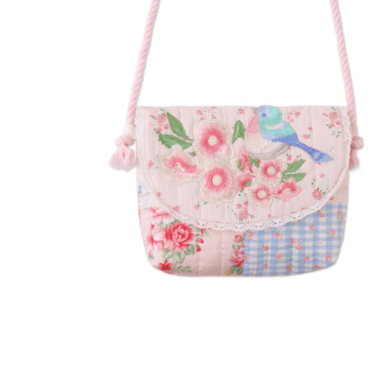 Kane Patchwork Sling Bag With Patch Embroidery