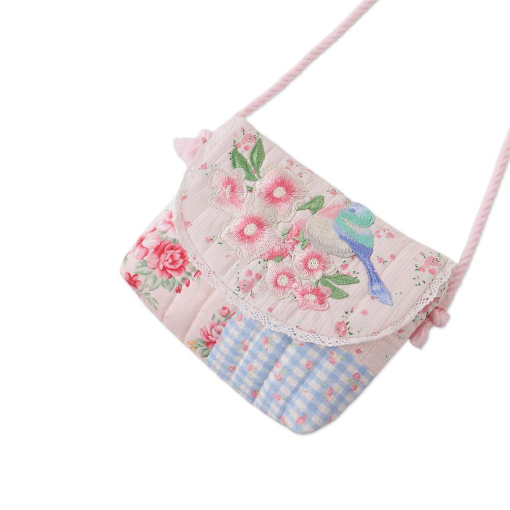 Kane Patchwork Sling Bag With Patch Embroidery