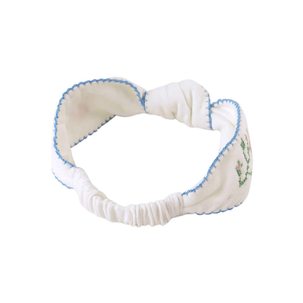 Baby Darla Turban with Center Knot and Picoting