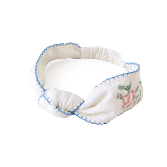 Baby Darla Turban with Center Knot and Picoting