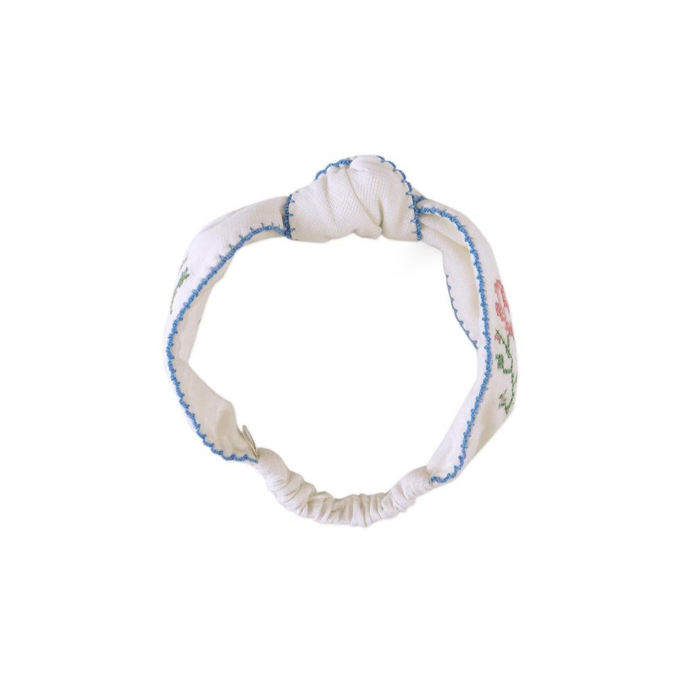 Baby Darla Turban with Center Knot and Picoting