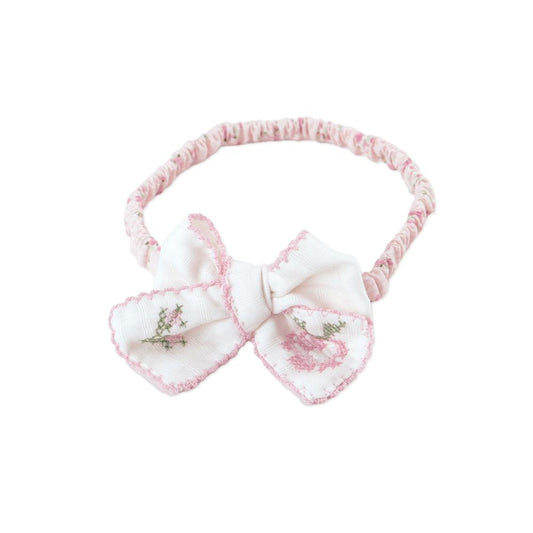 Baby Tessa Turban with Bow Embroidery