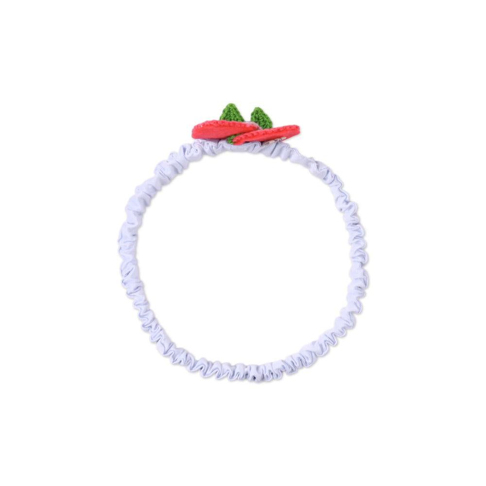 Baby Junee Turban with Crochet Strawberries and Flowers