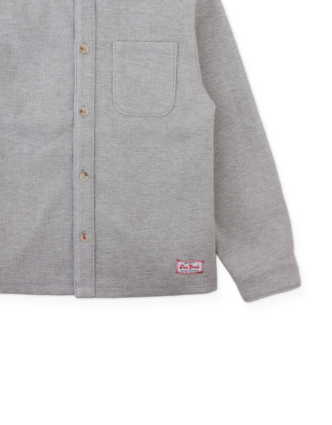 Alessandro Waffle Knit Shirt with Embroidered Cuff