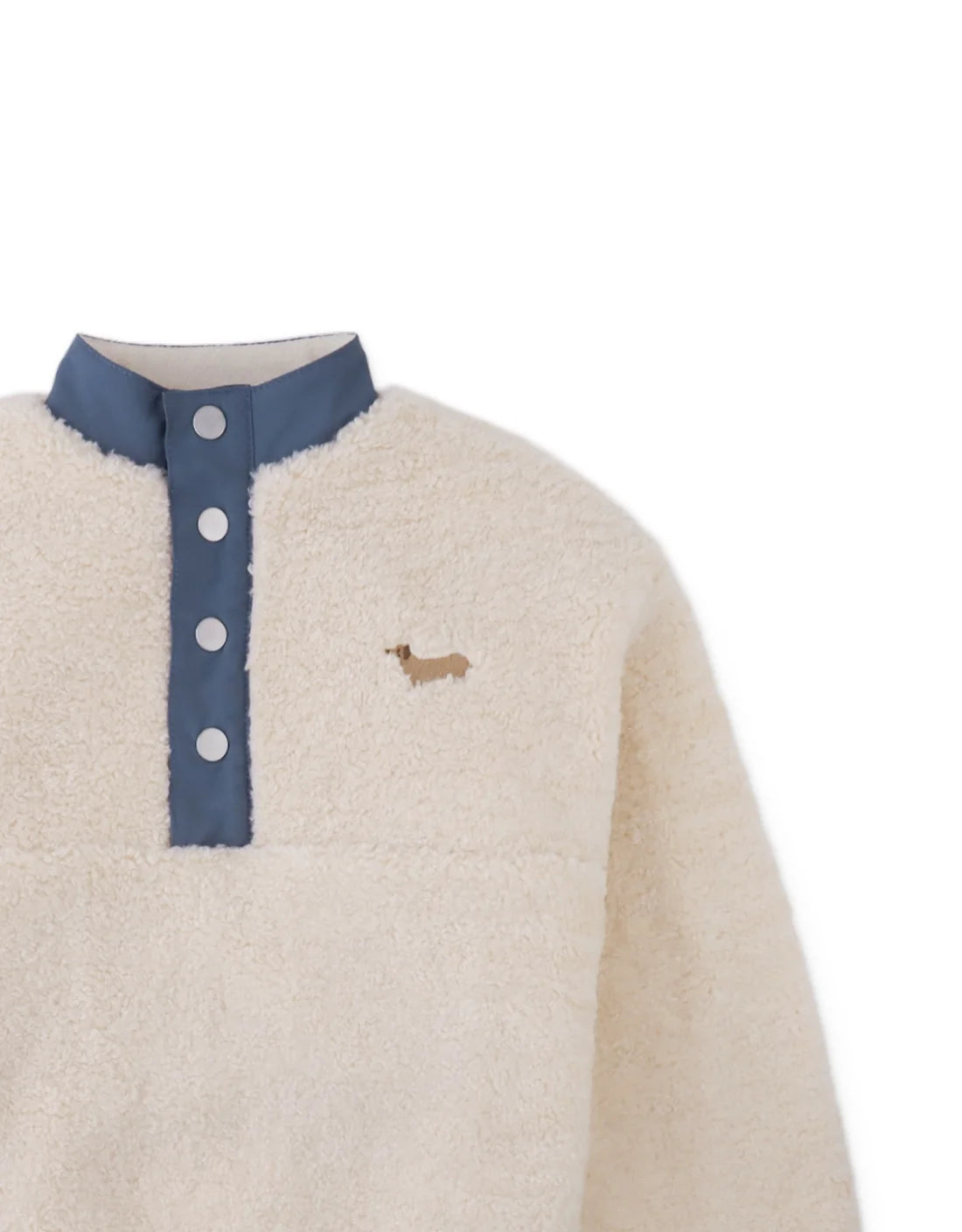Nicky Sherpa Pullover with Half-Placket
