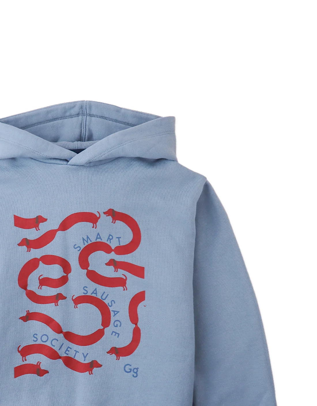 Anton Fleece Pullover Hoodie with Sausage Maze Graphic