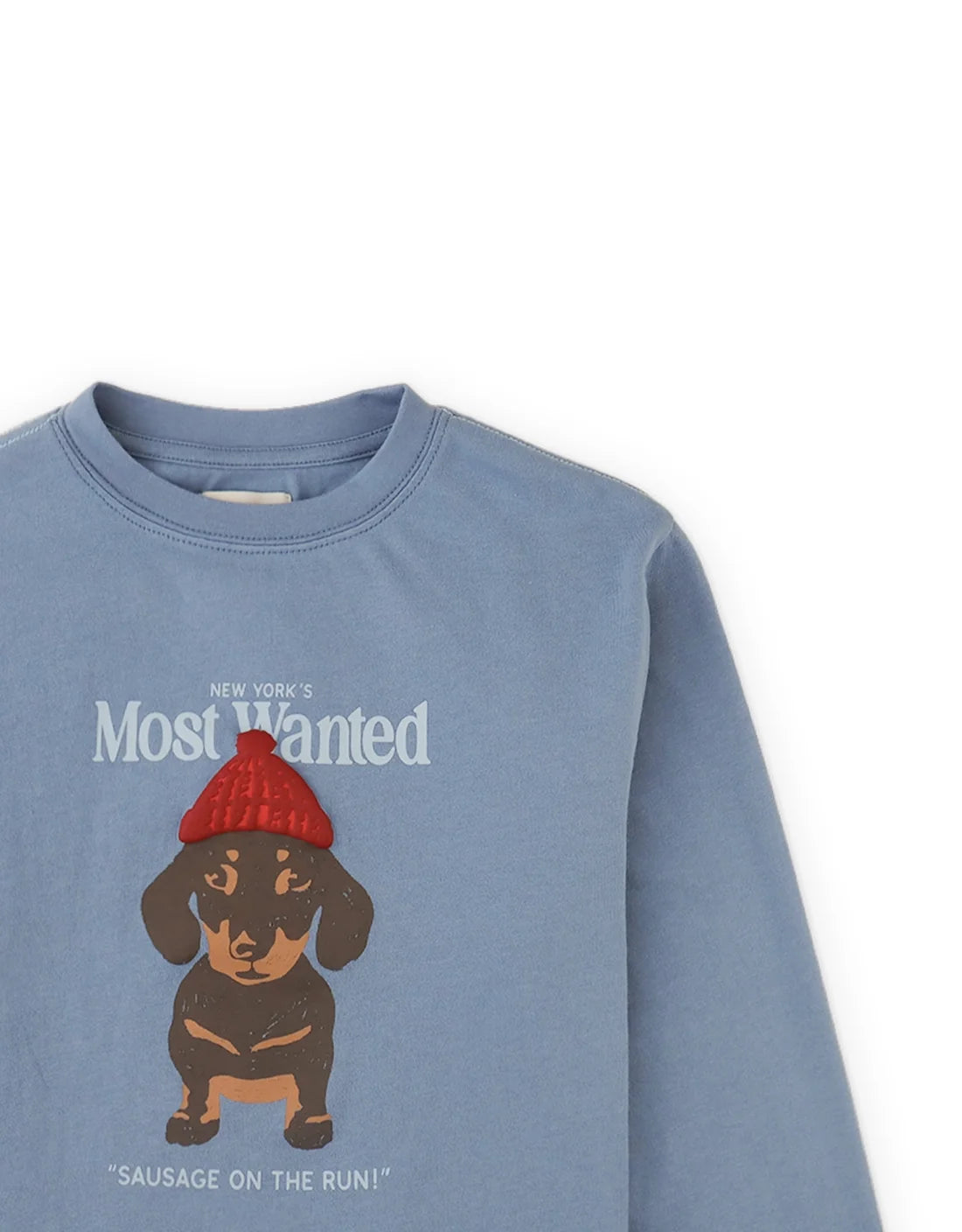 Myron Graphic Tee with “Most Wanted” Dachshund