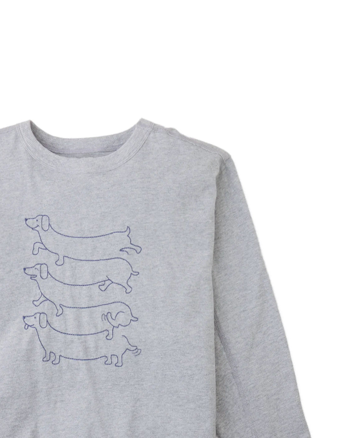 Gianni Barrel Tee with Dachshund Outline Embroidery