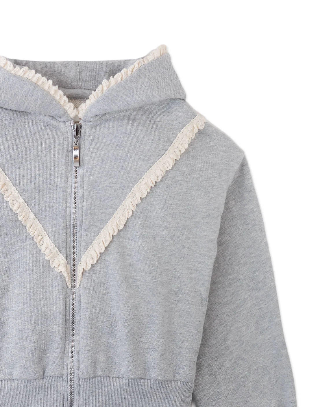 Elspeth Hoodie Jacket with Wide Rib Hem