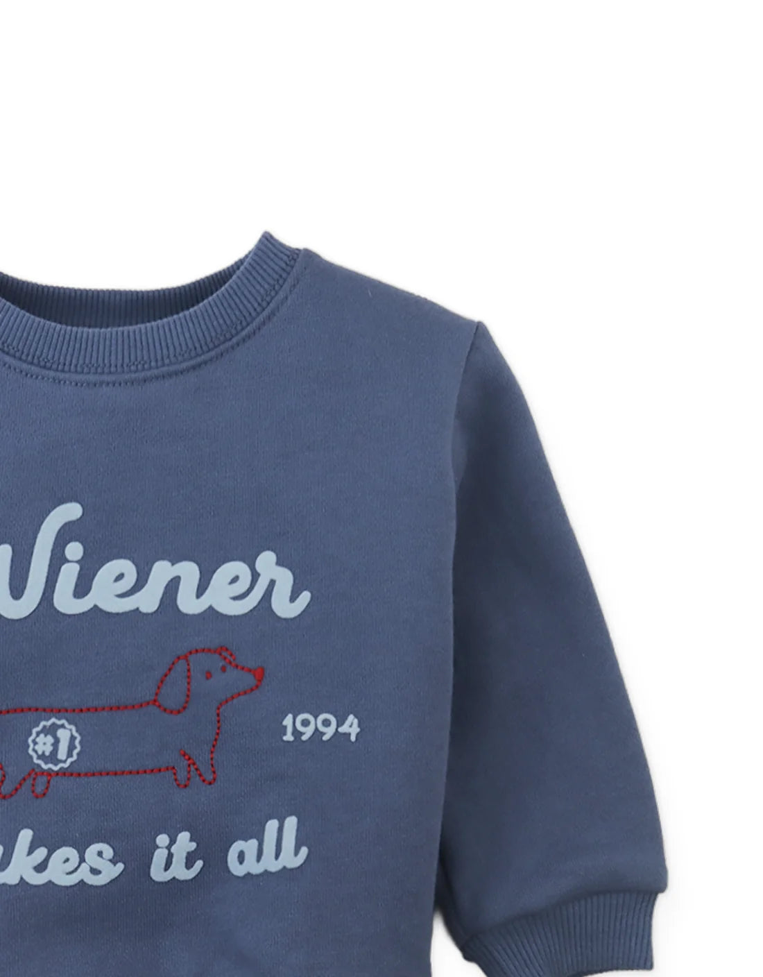 Baby Riccardo Fleece Pullover with Dachshund