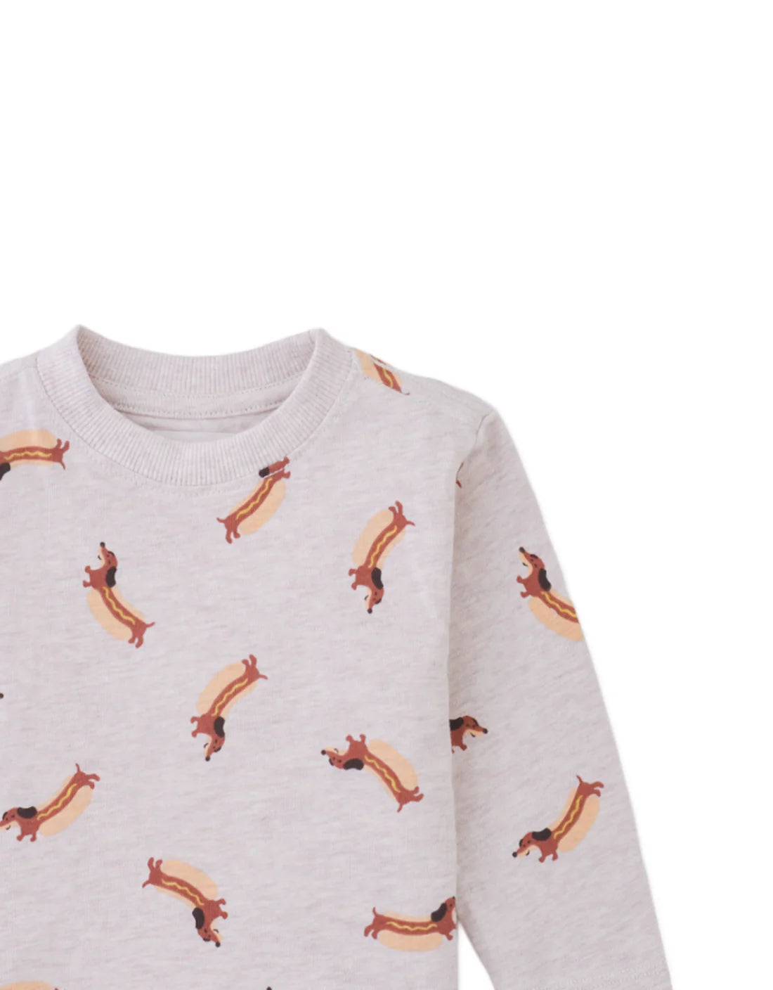Baby Piero Tee with Dachshund All-Over Print