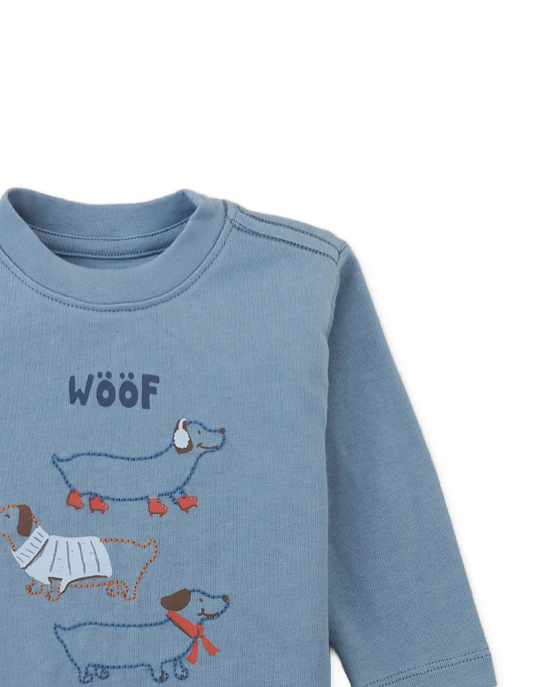 Baby Myron Graphic Tee with “Woof Walks” Graphic