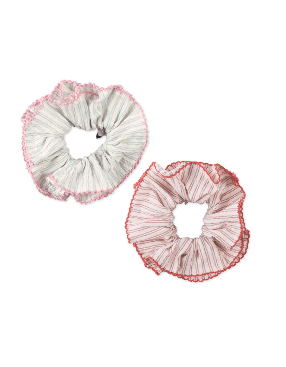 Rue Scrunchies With Picoting Edges