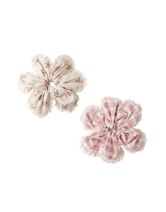 Flower Shaped Scrunchie Set