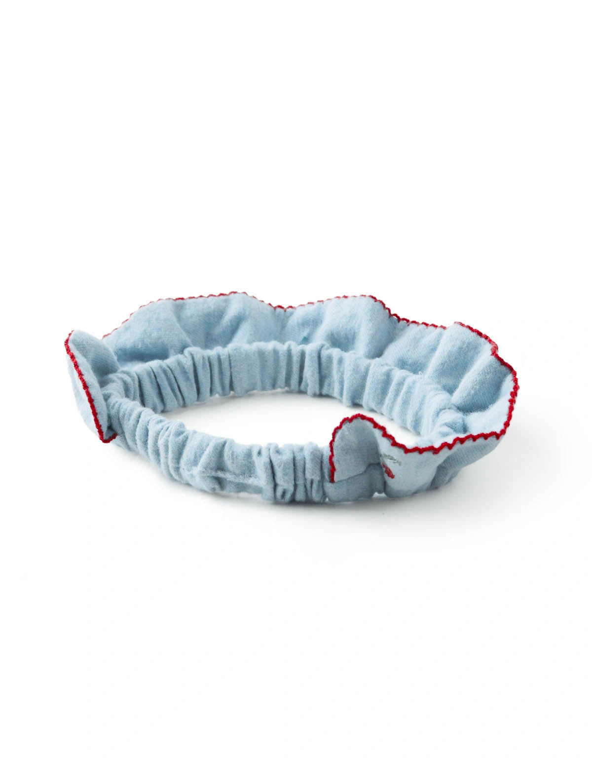 Baby Ruffled Turban with Embroideries and Picoting