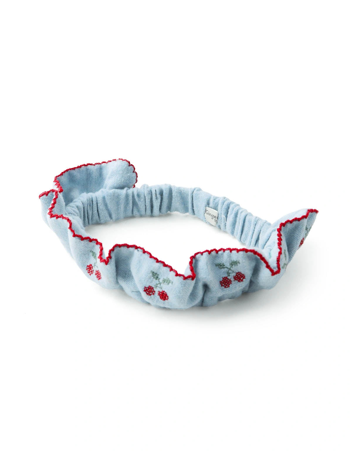 Baby Ruffled Turban with Embroideries and Picoting