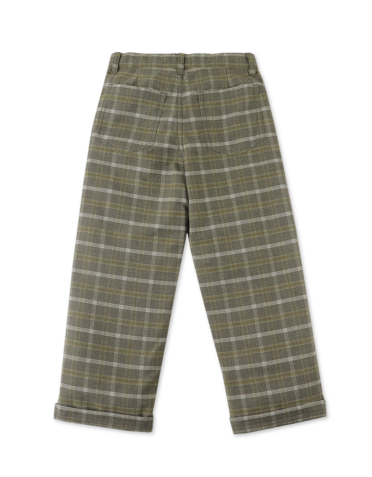 Boys Loose Plaid Pants