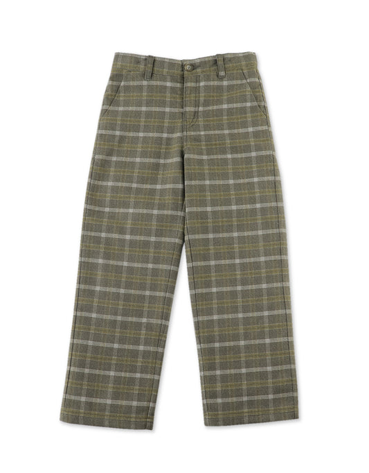 Boys Loose Plaid Pants