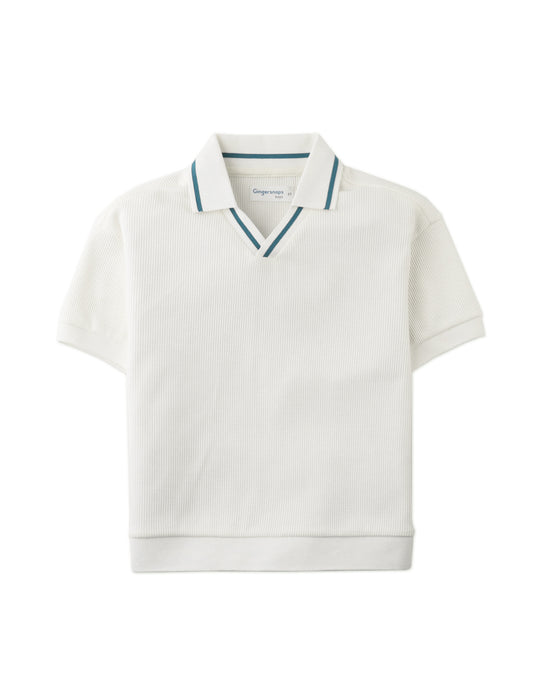Boys Nico Waffle Polo Shirt