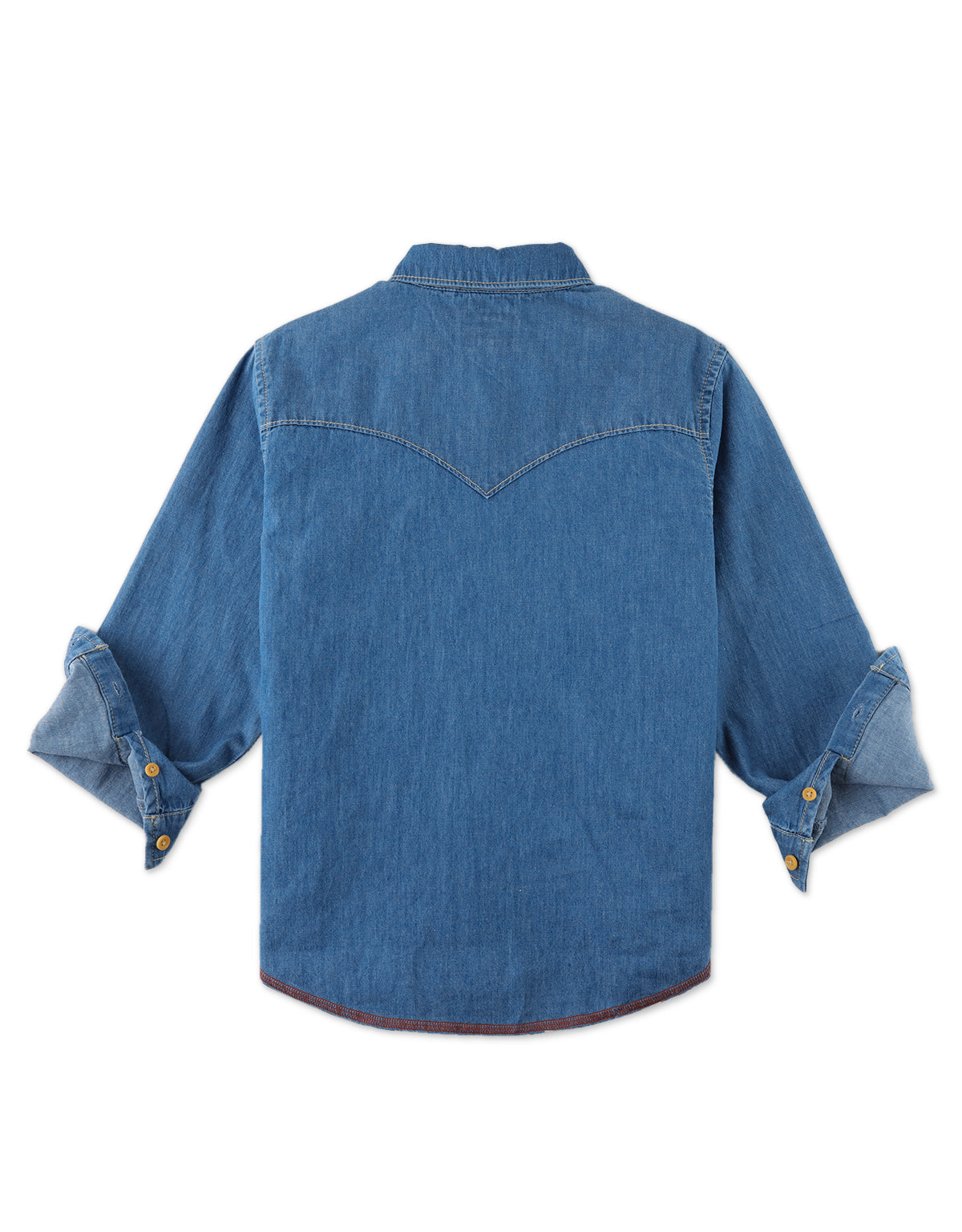 Blue Denim Western Shirt