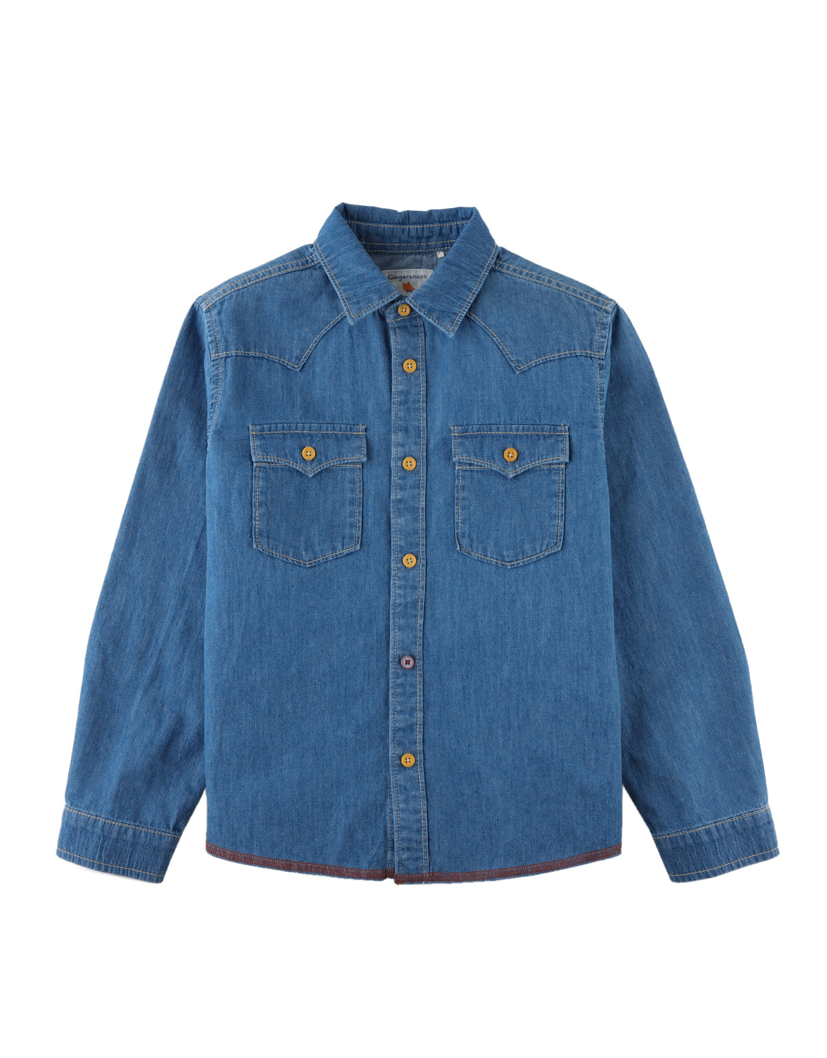 Blue Denim Western Shirt