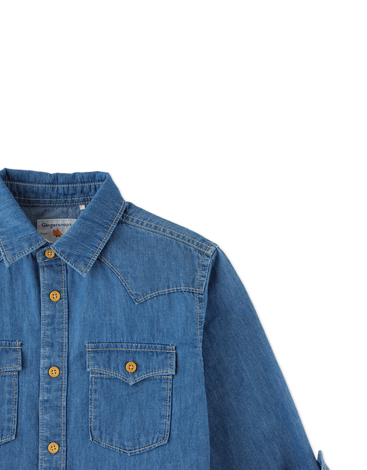 Blue Denim Western Shirt