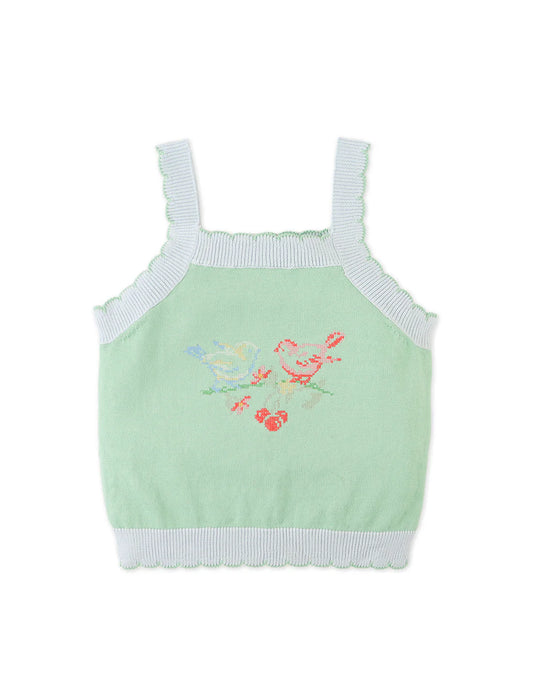 Gabriella Top with Cross-Stitch Embroidery