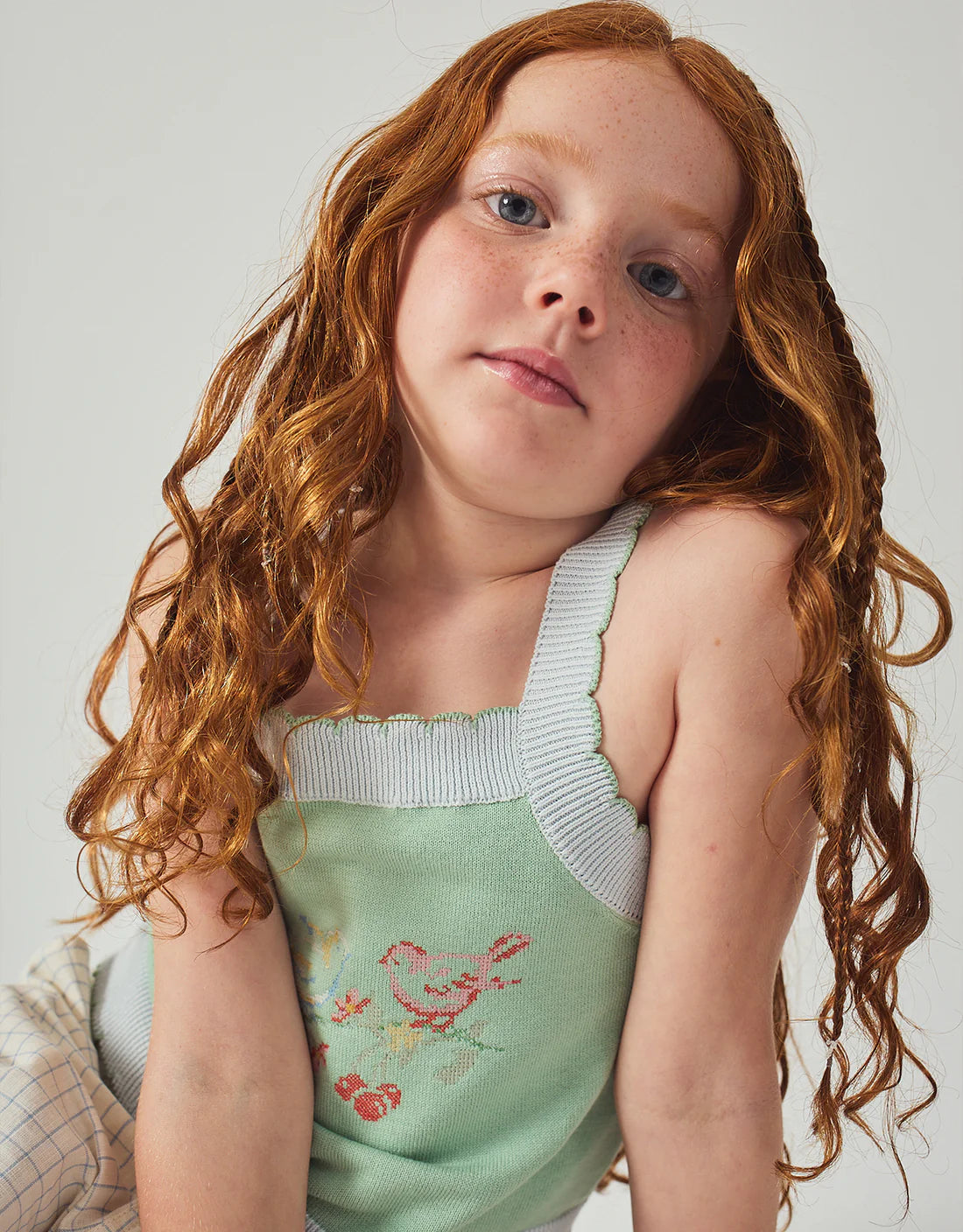Gabriella Top with Cross-Stitch Embroidery