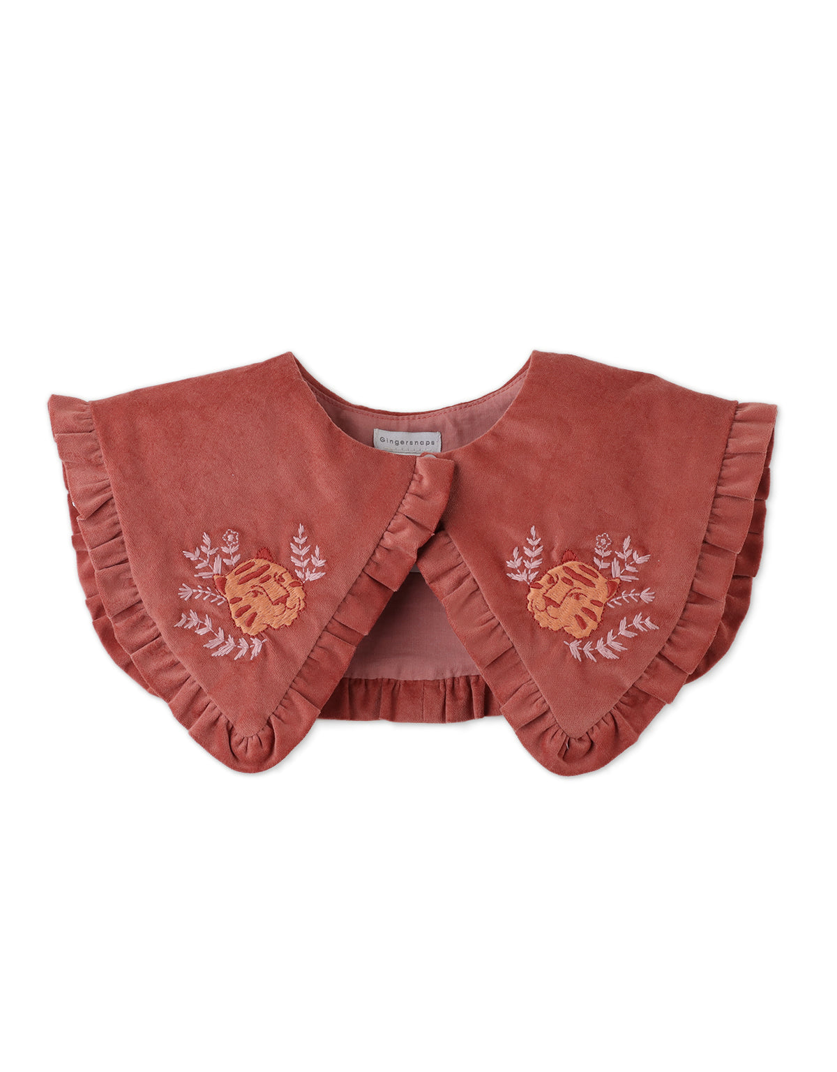 Corduroy Collar W/ Ruffles