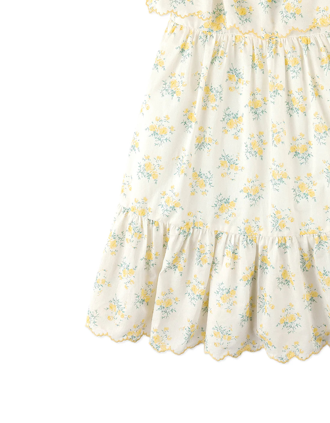 Katie Sundress with Bow Tie Straps & Embroidery
