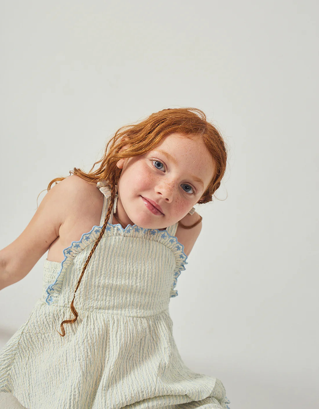 Isabel Ruffled Striped Apron Top & Ruffled Shorts