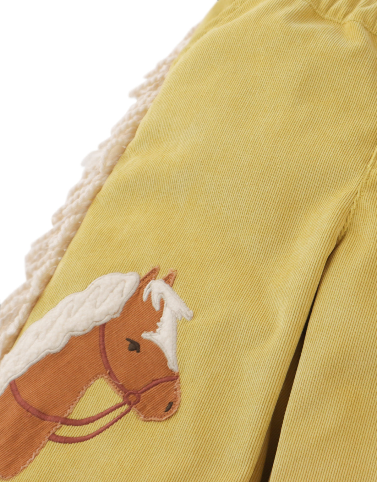 Marion Pull-On Pants with Appliqué Horse