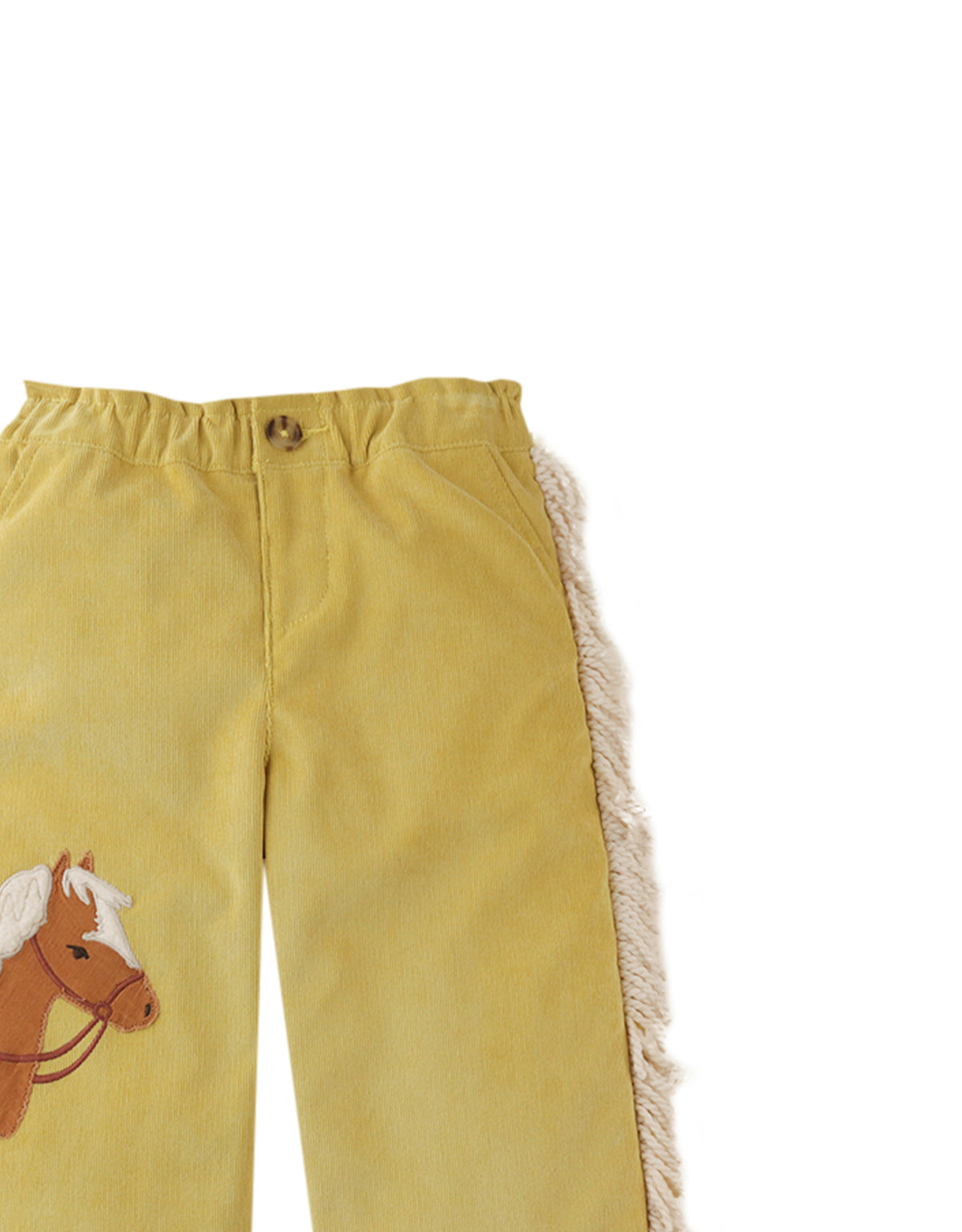 Marion Pull-On Pants with Appliqué Horse