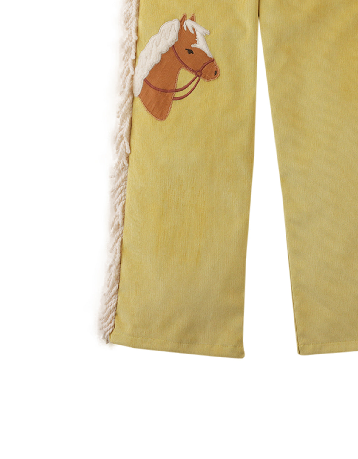 Marion Pull-On Pants with Appliqué Horse