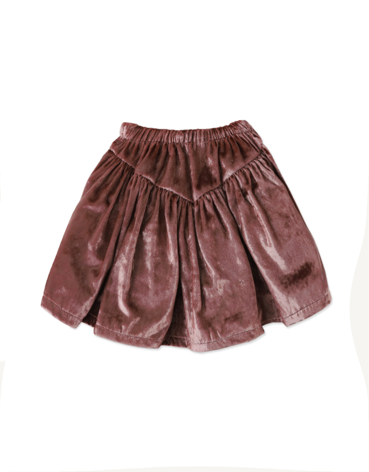 Lurex Velvet Pull Skirt