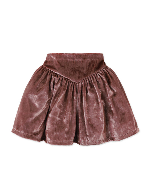 Lurex Velvet Pull Skirt