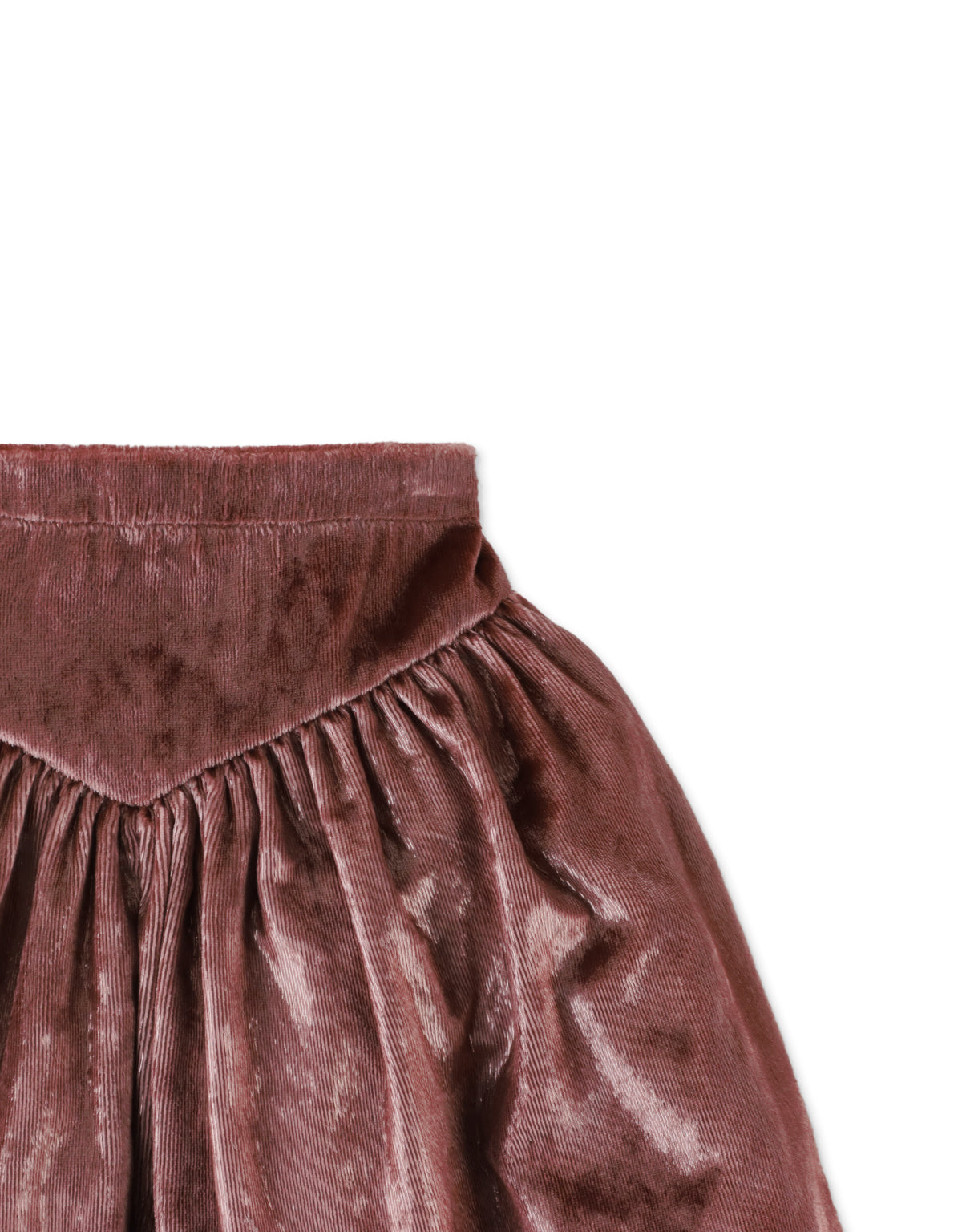 Lurex Velvet Pull Skirt