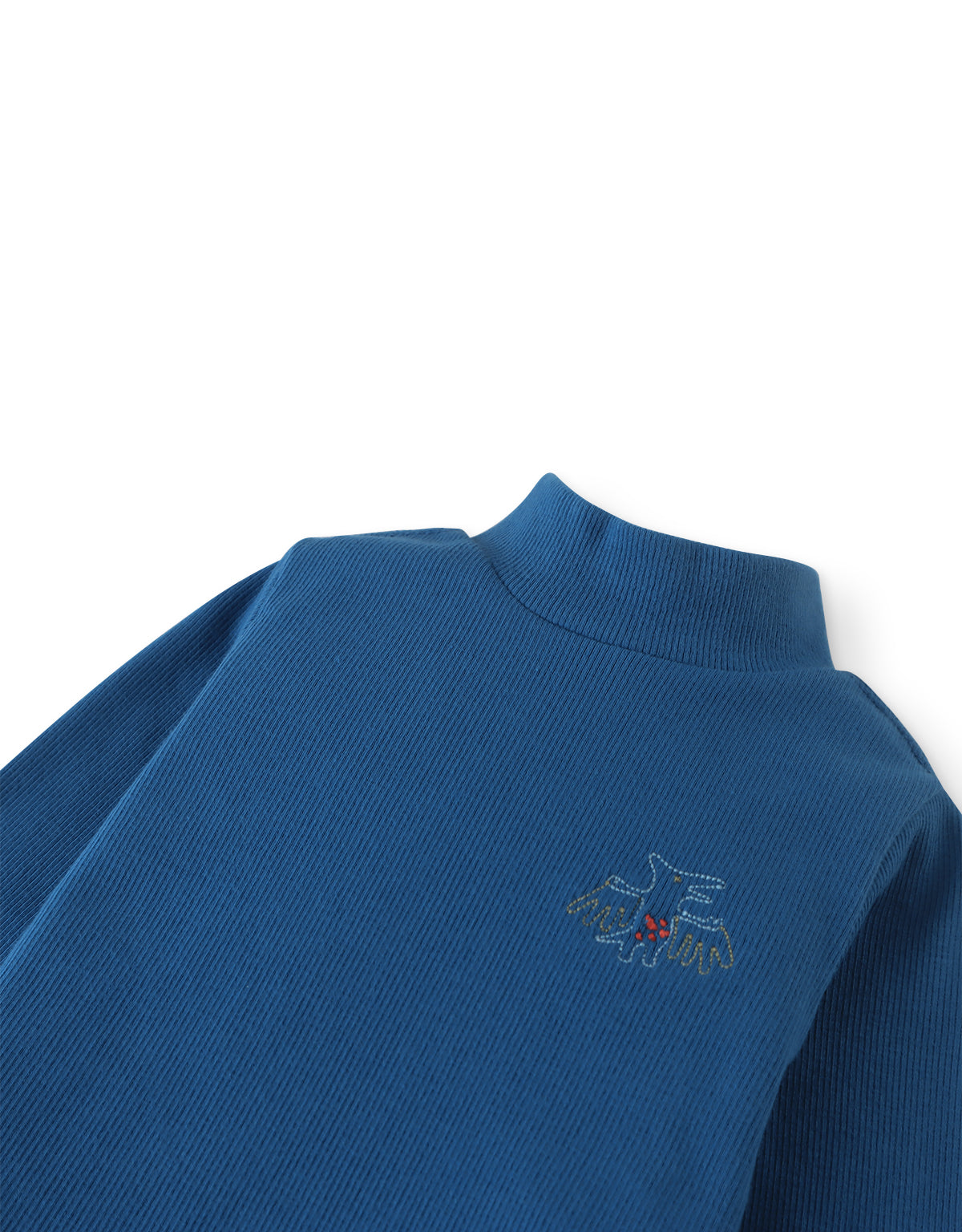 Baby Mock Neck Long Sleeve T-shirt with Triceratops