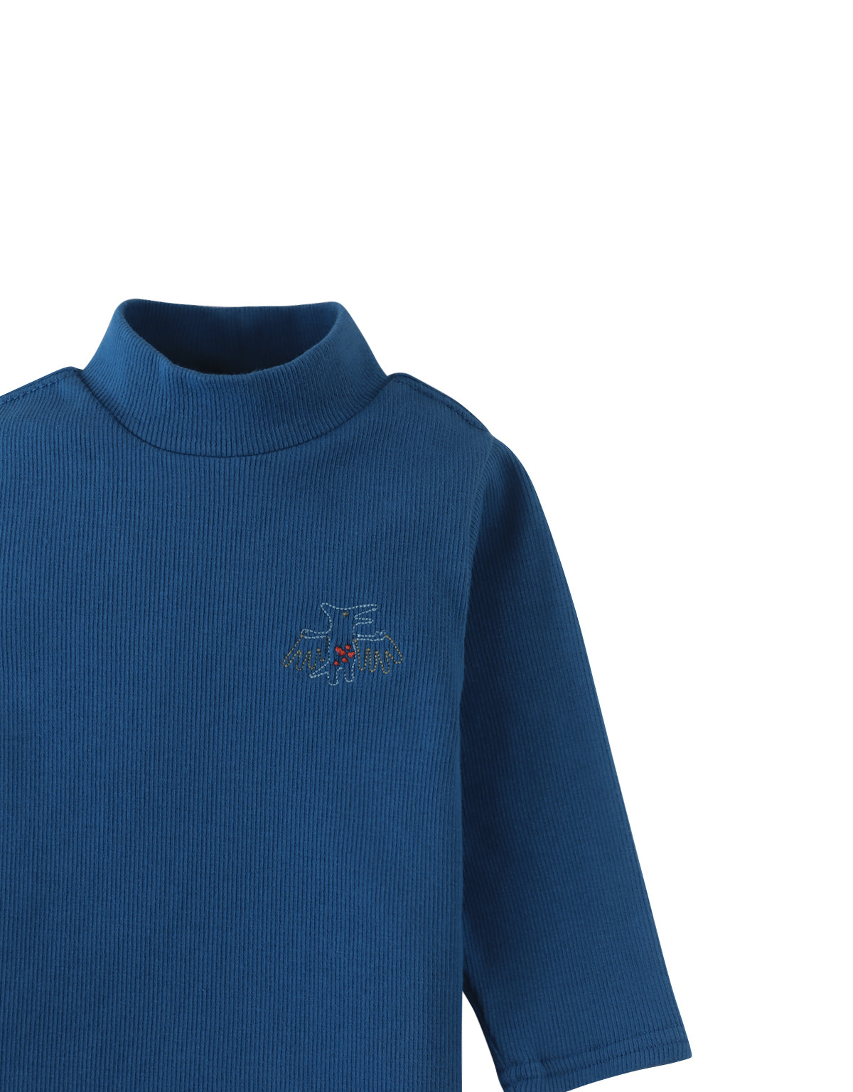 Baby Mock Neck Long Sleeve T-shirt with Triceratops