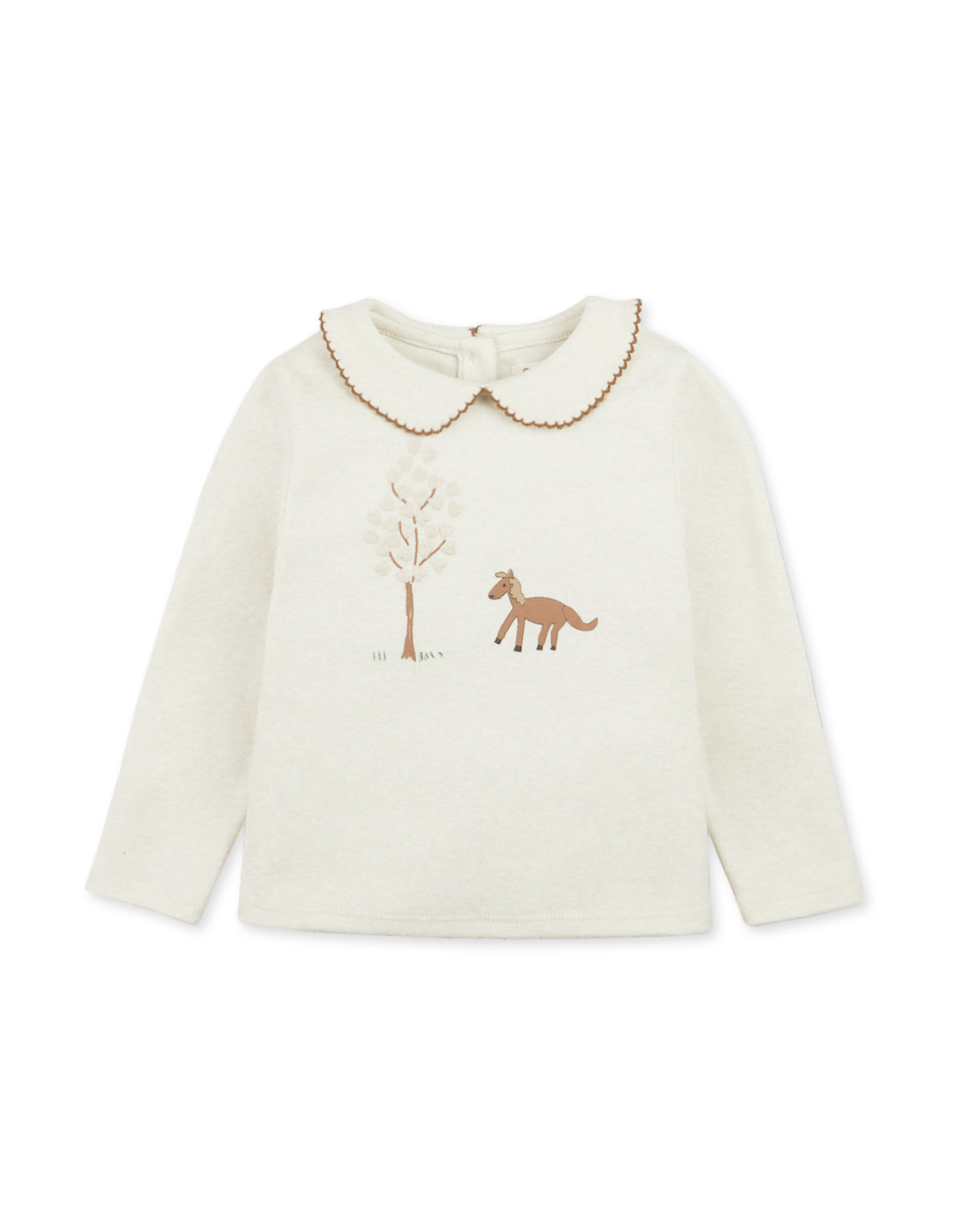 Baby Claire Long Sleeve Tee with Horse and Tree