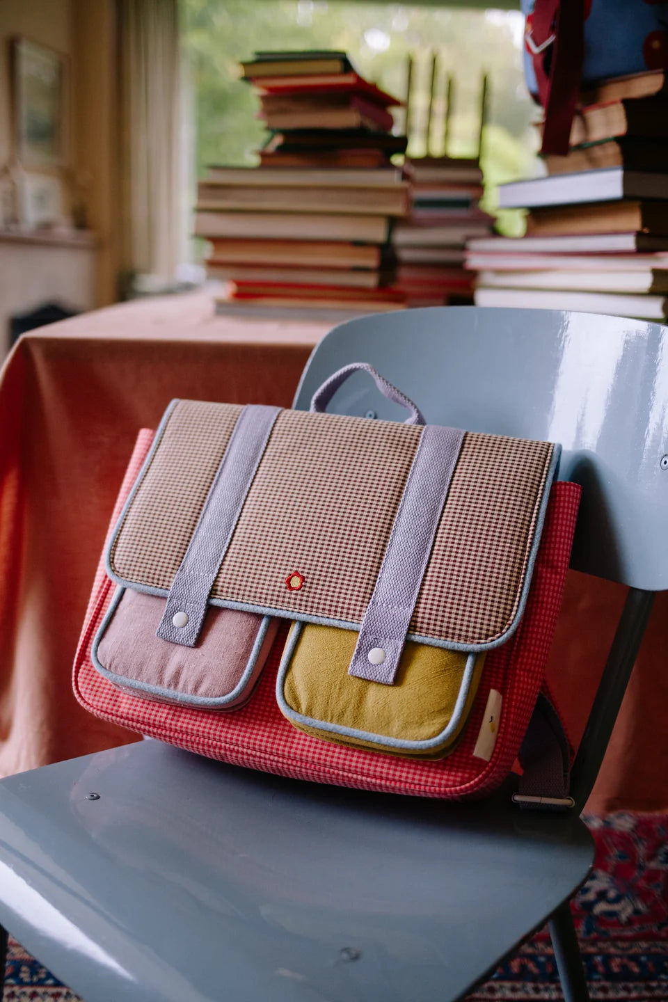 Schoolbag • lemon tree • gingham flower + rose