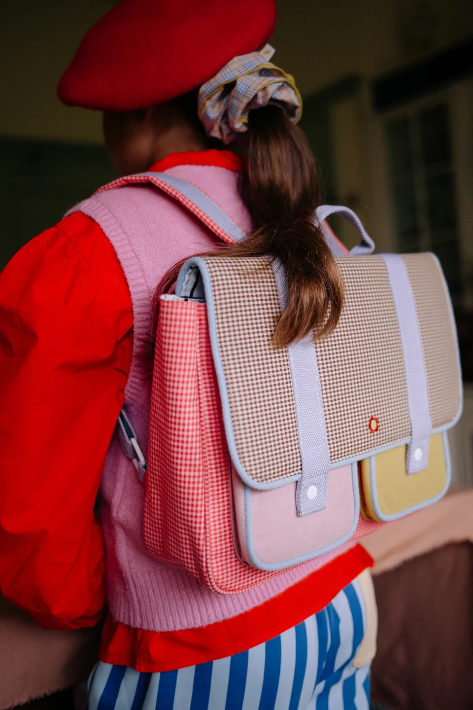 Schoolbag • lemon tree • gingham flower + rose